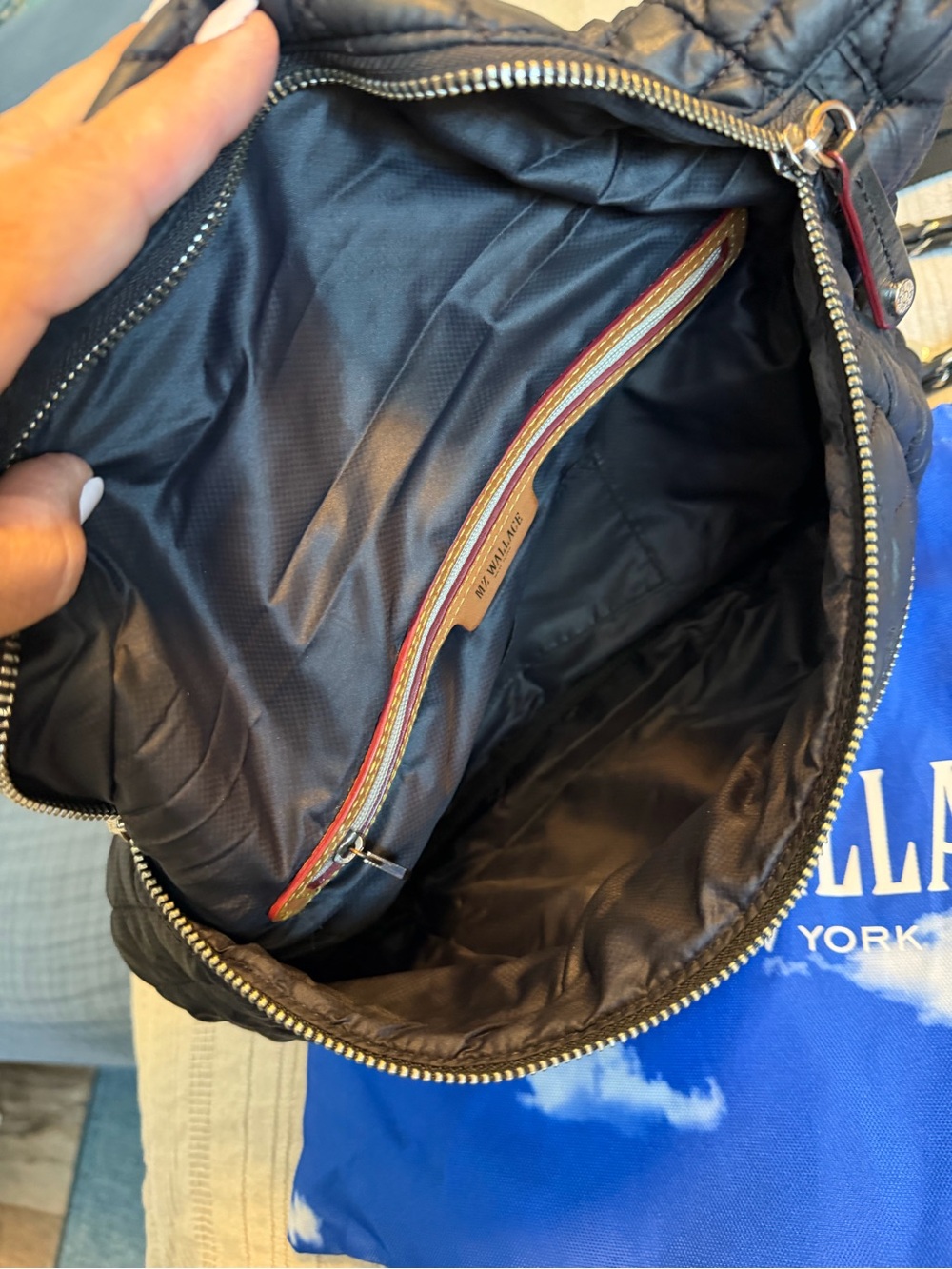 MZ Wallace: Crossbody Sling Bag - Black Recycled GUC - Picture 15 of 16